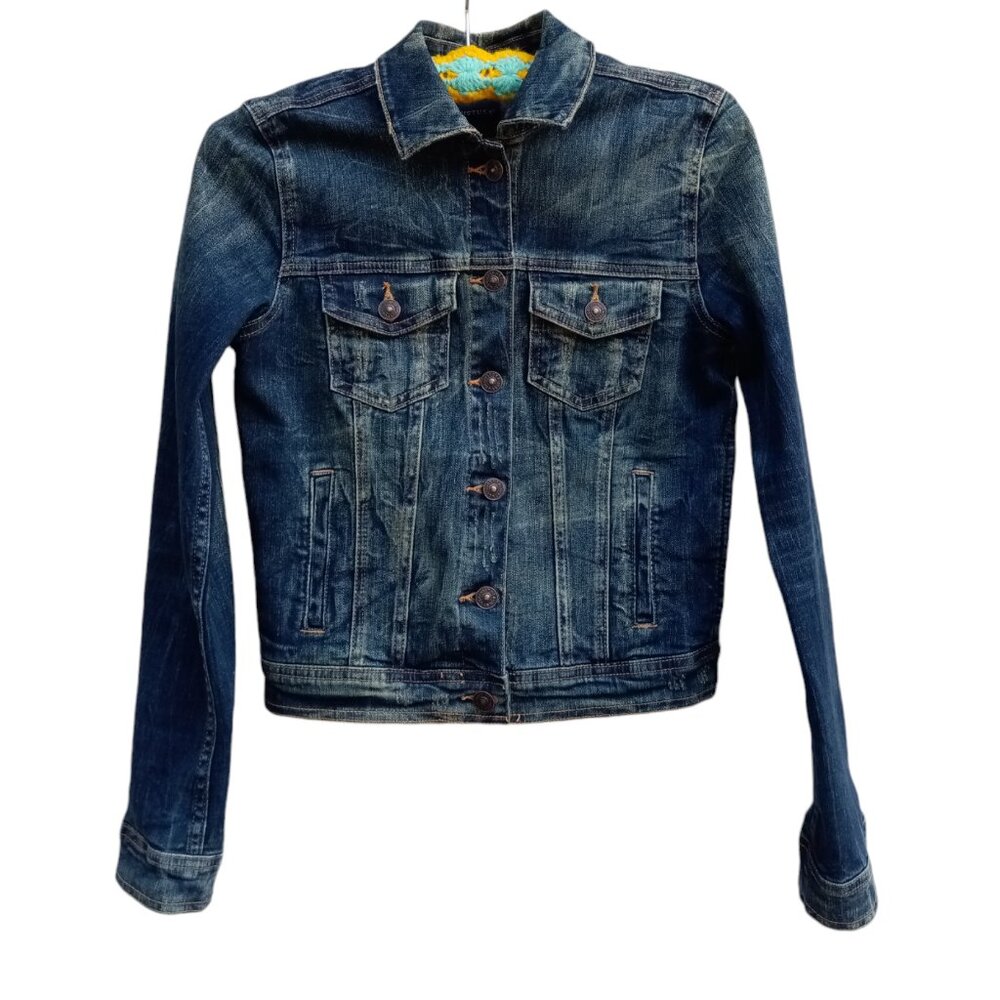 JustUSA denim jacket sz S (XS?)